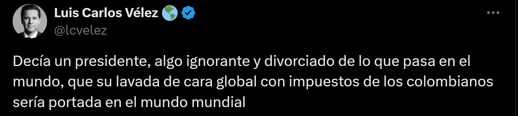 Luis Carlos Vélez y cómo (no) refutar enunciados particulares